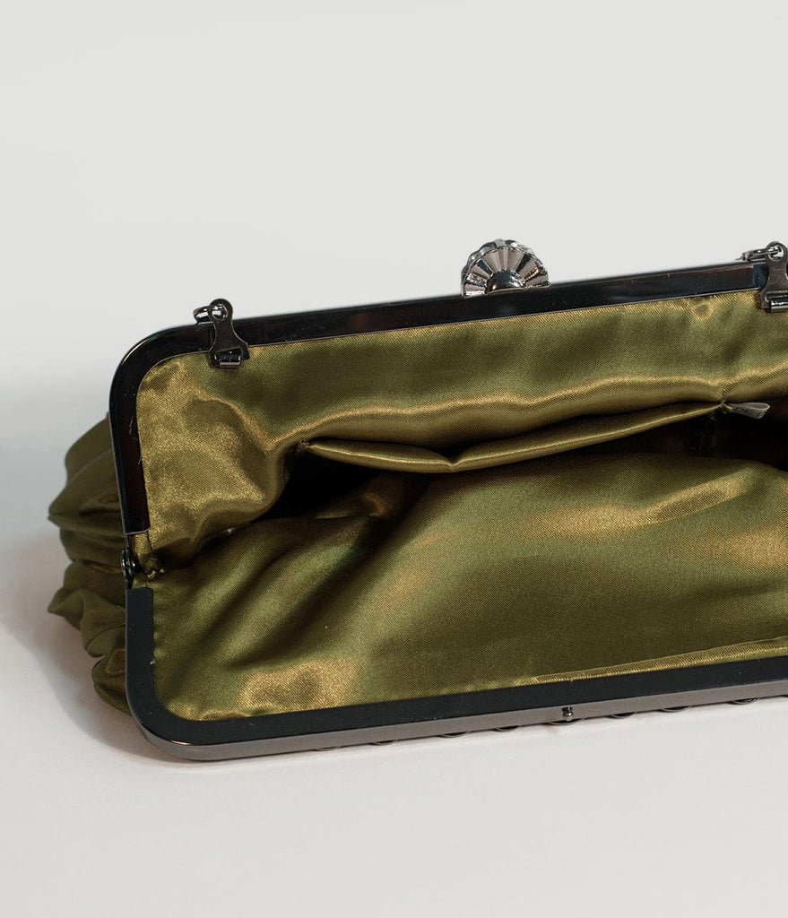 olive green clutch