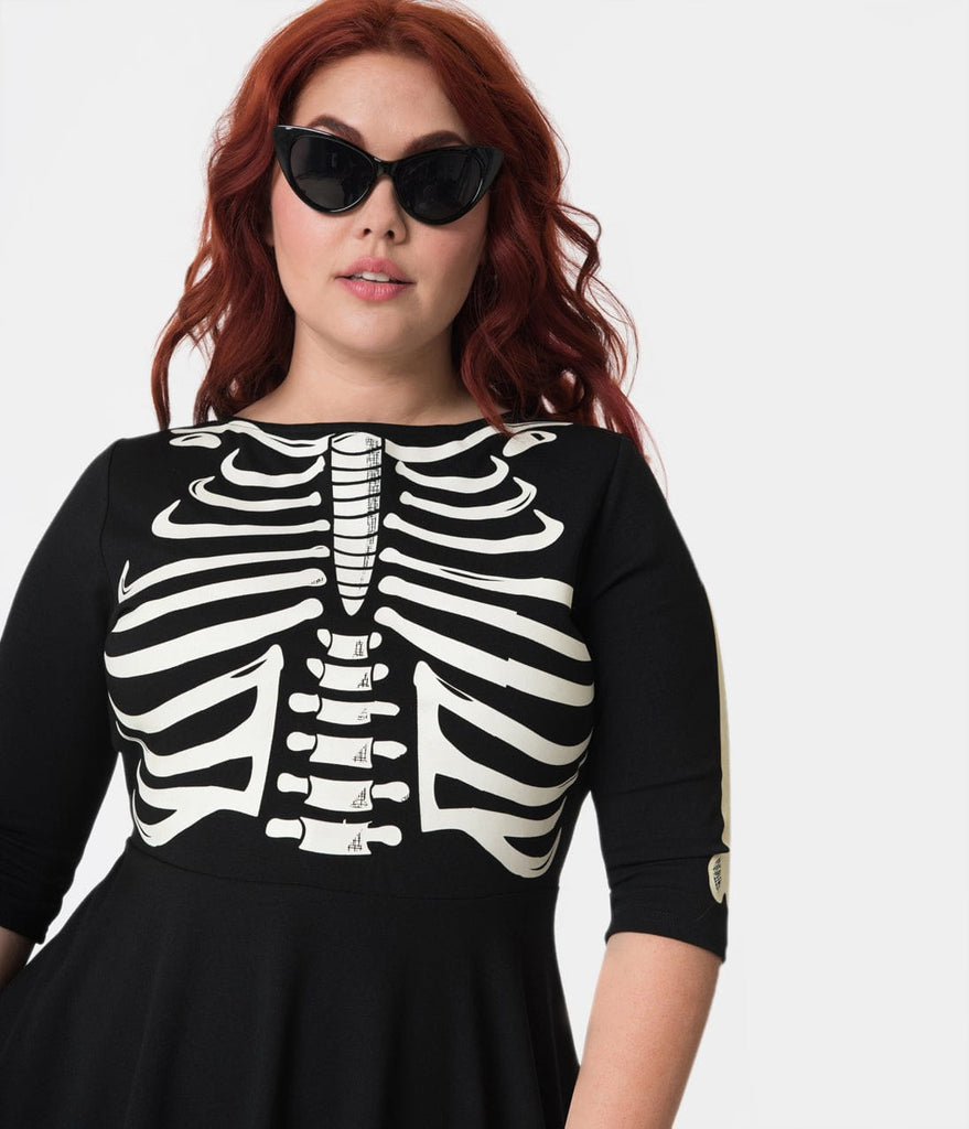 skeleton jumper dress