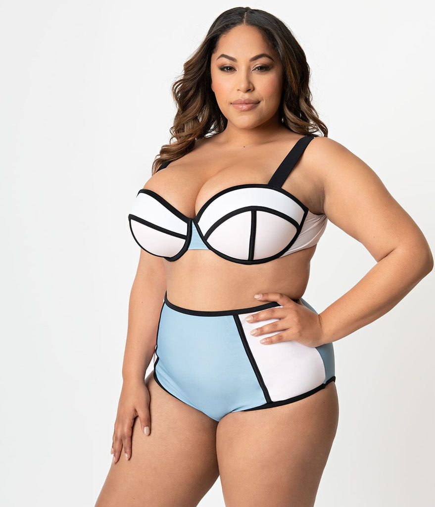 retro plus size swimwear