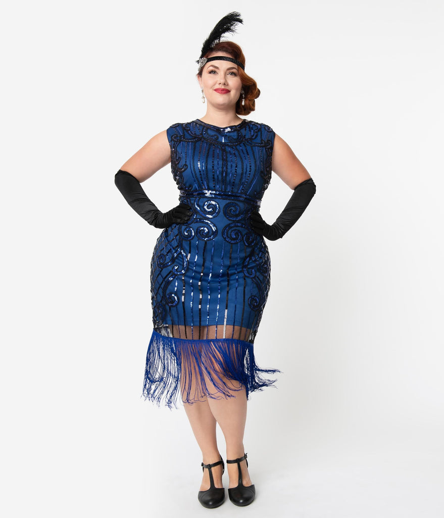 plus size flapper style dress