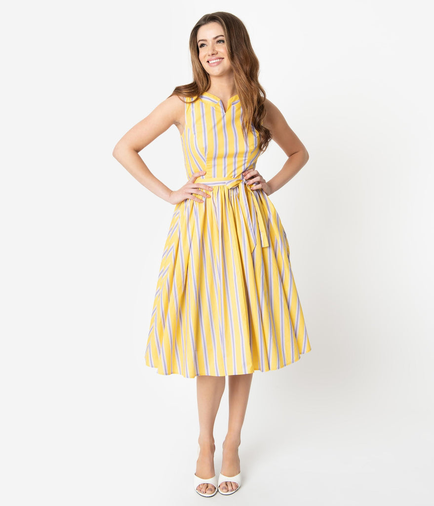 vintage yellow dress