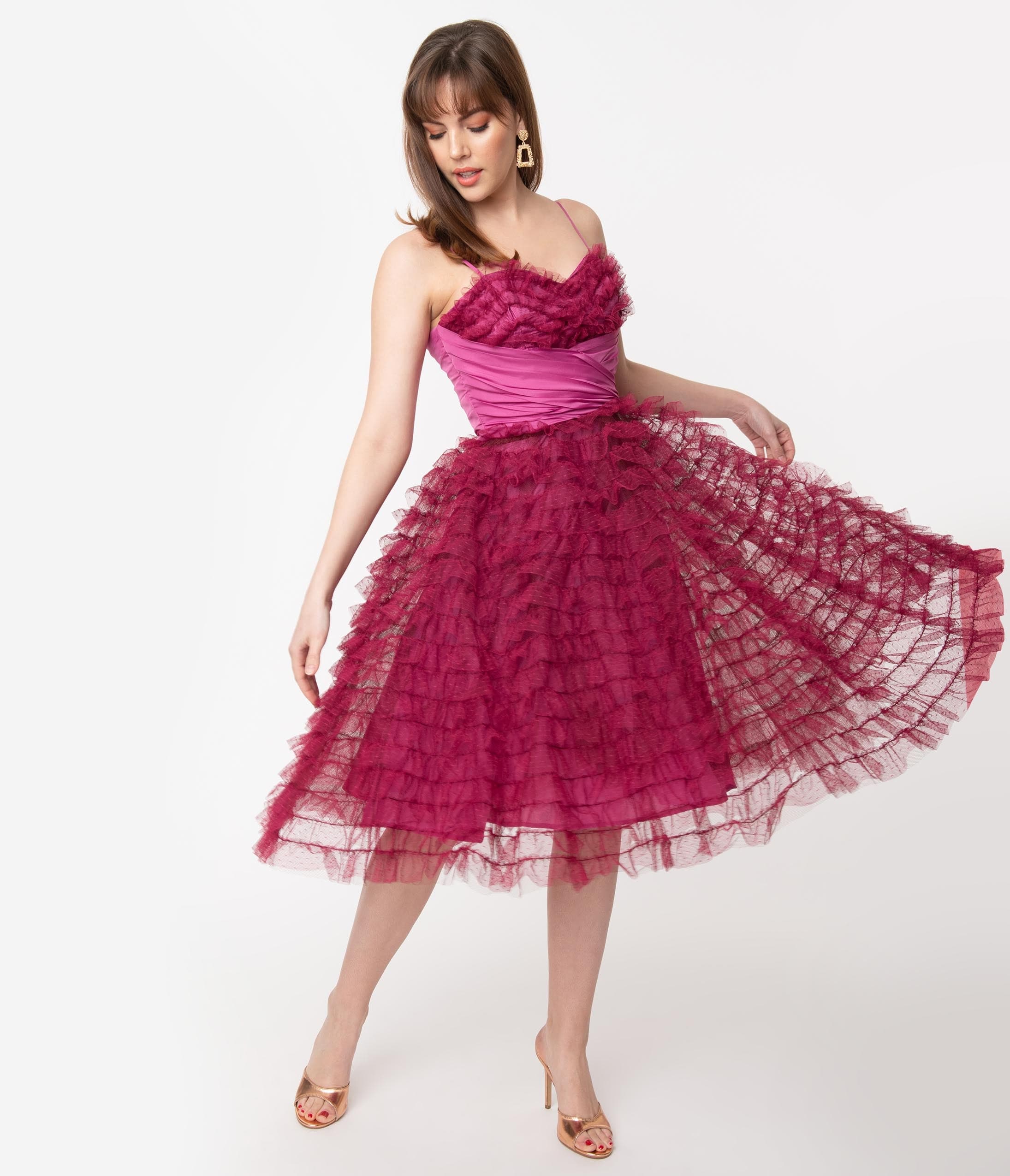 berry evening gown