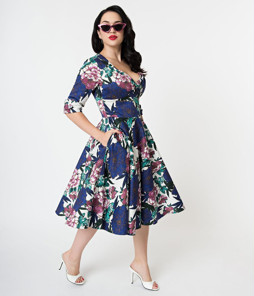 unique vintage delores swing dress