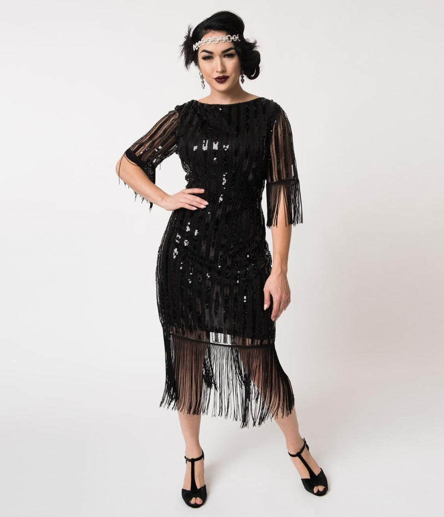 flapper dress with sleeves