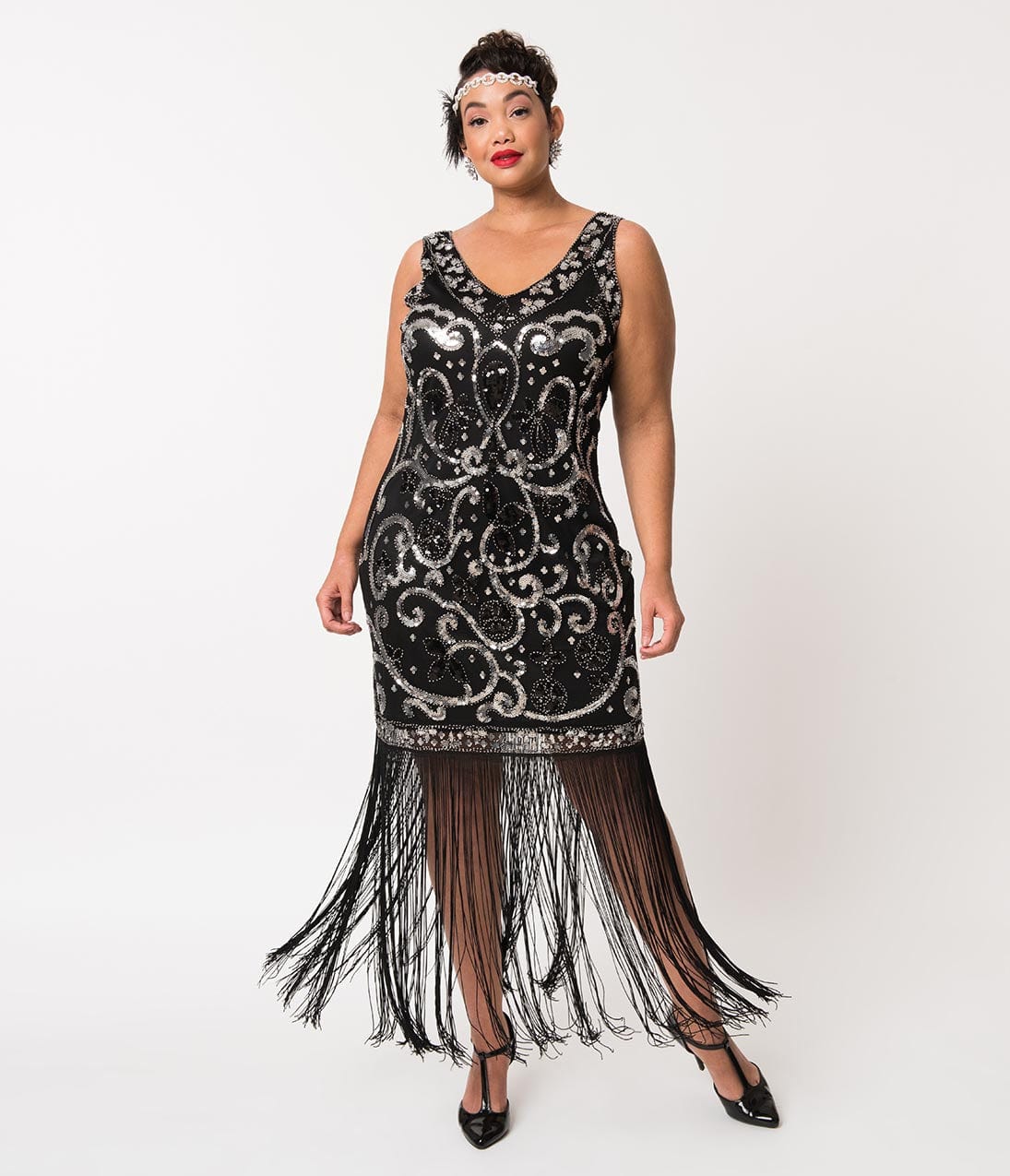 Plus Size 1920S Flapper Wedding Dress - Unique Vintage Plus Size 1920s ...