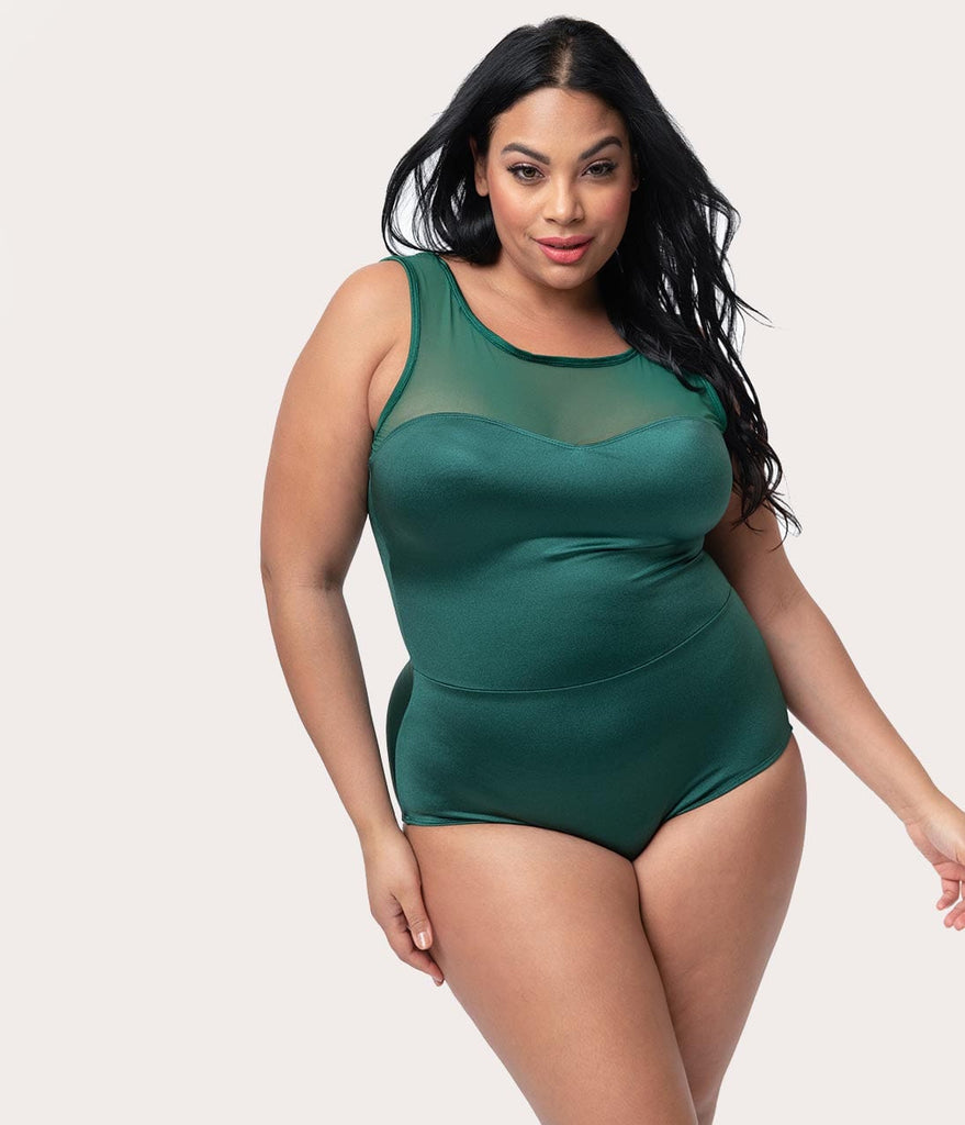 vintage style plus size swimsuits