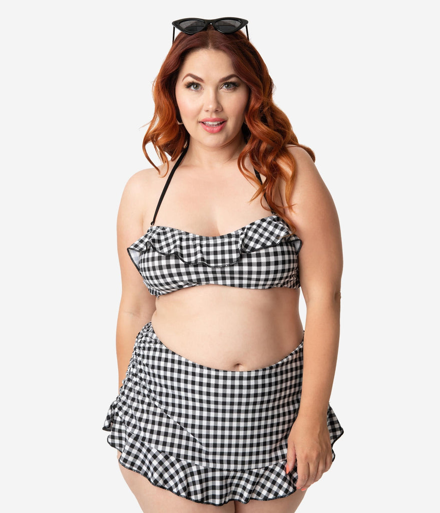 plus size bandeau swim top