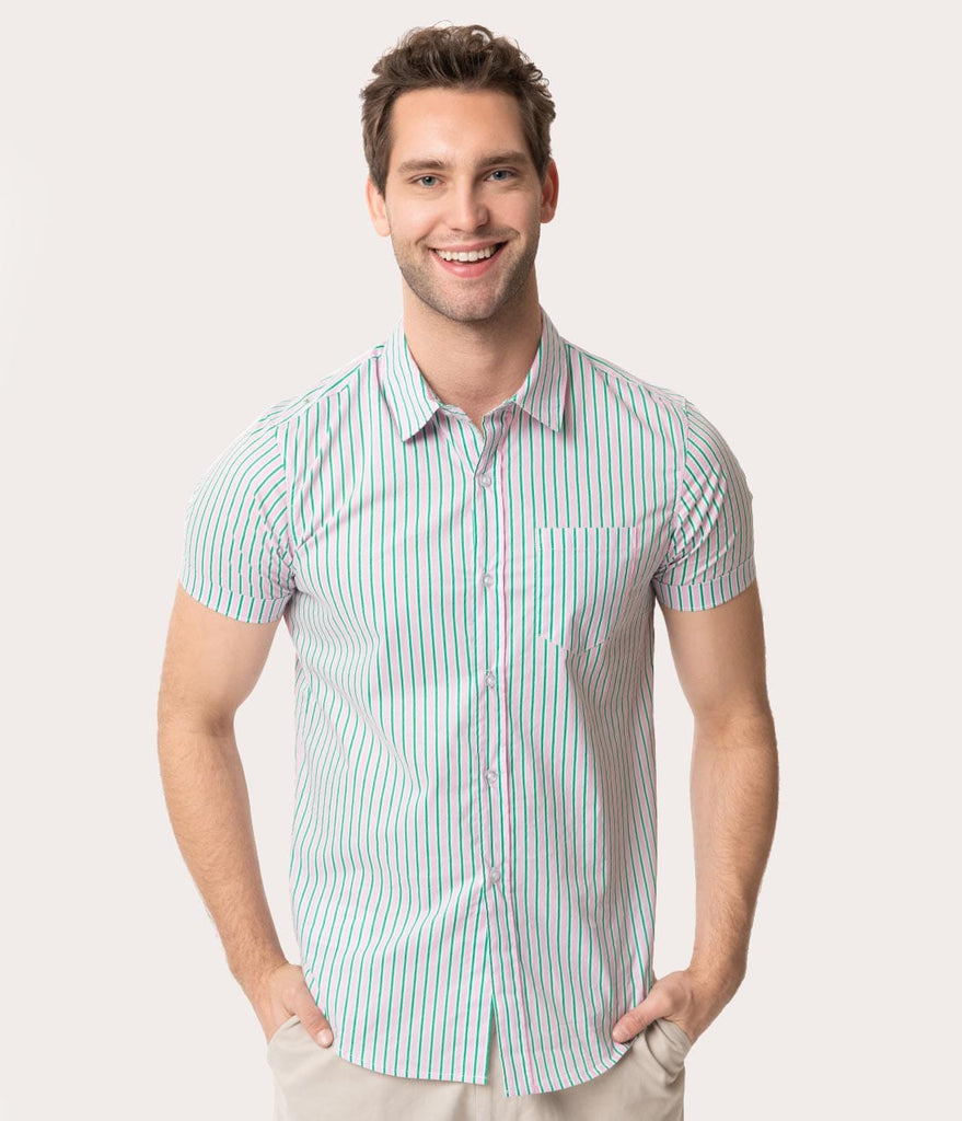 green striped shirt mens