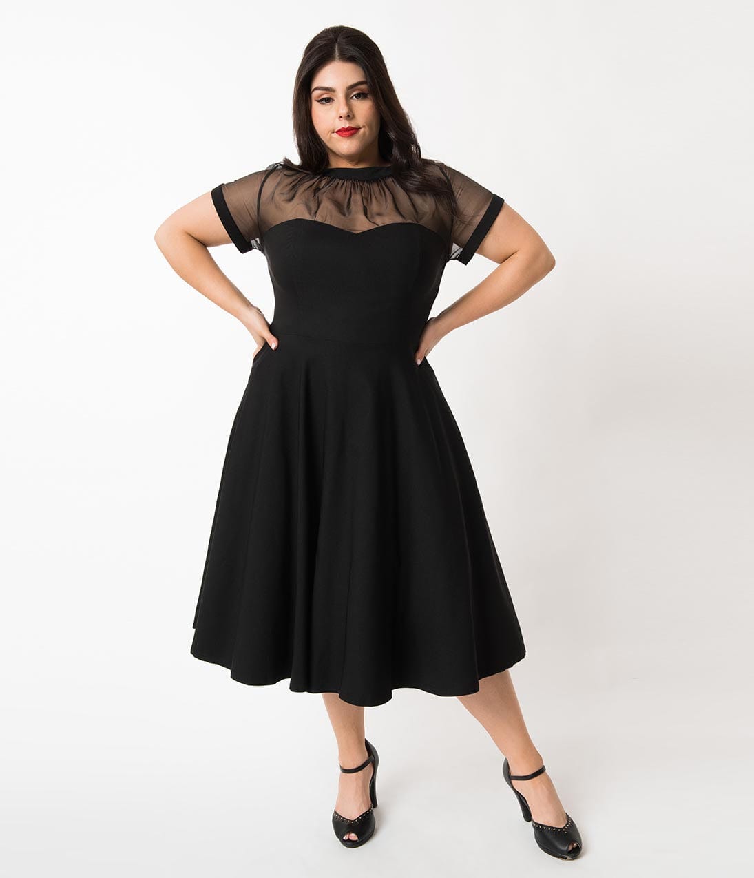 plus size 60's style dresses