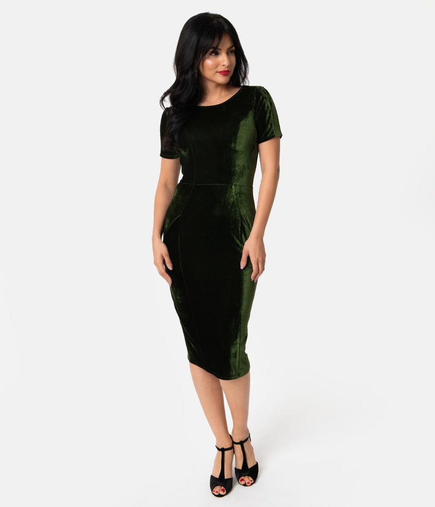 green velvet dress short