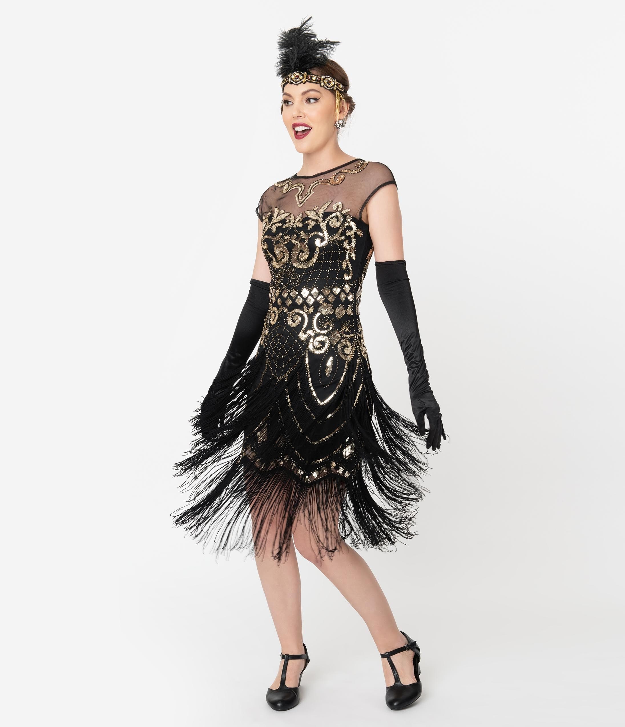 1920s Dresses Flapper Inspired Fashion Unique Vintage