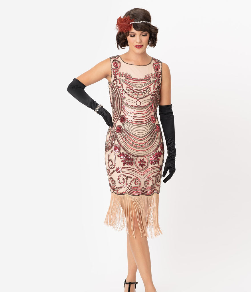 fringe evening dresses