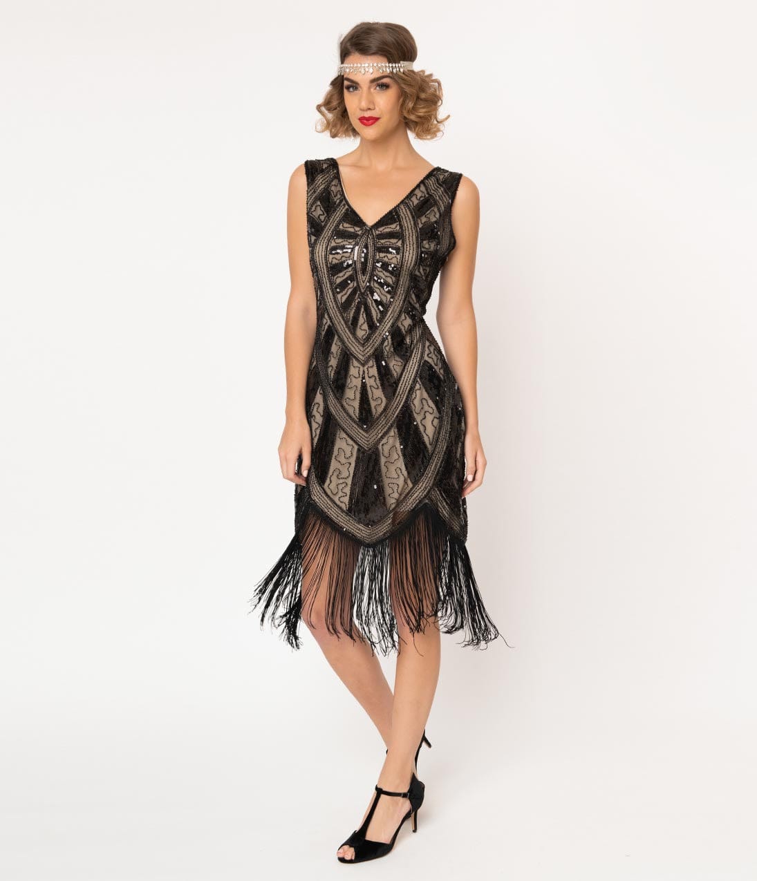 knee length flapper dress