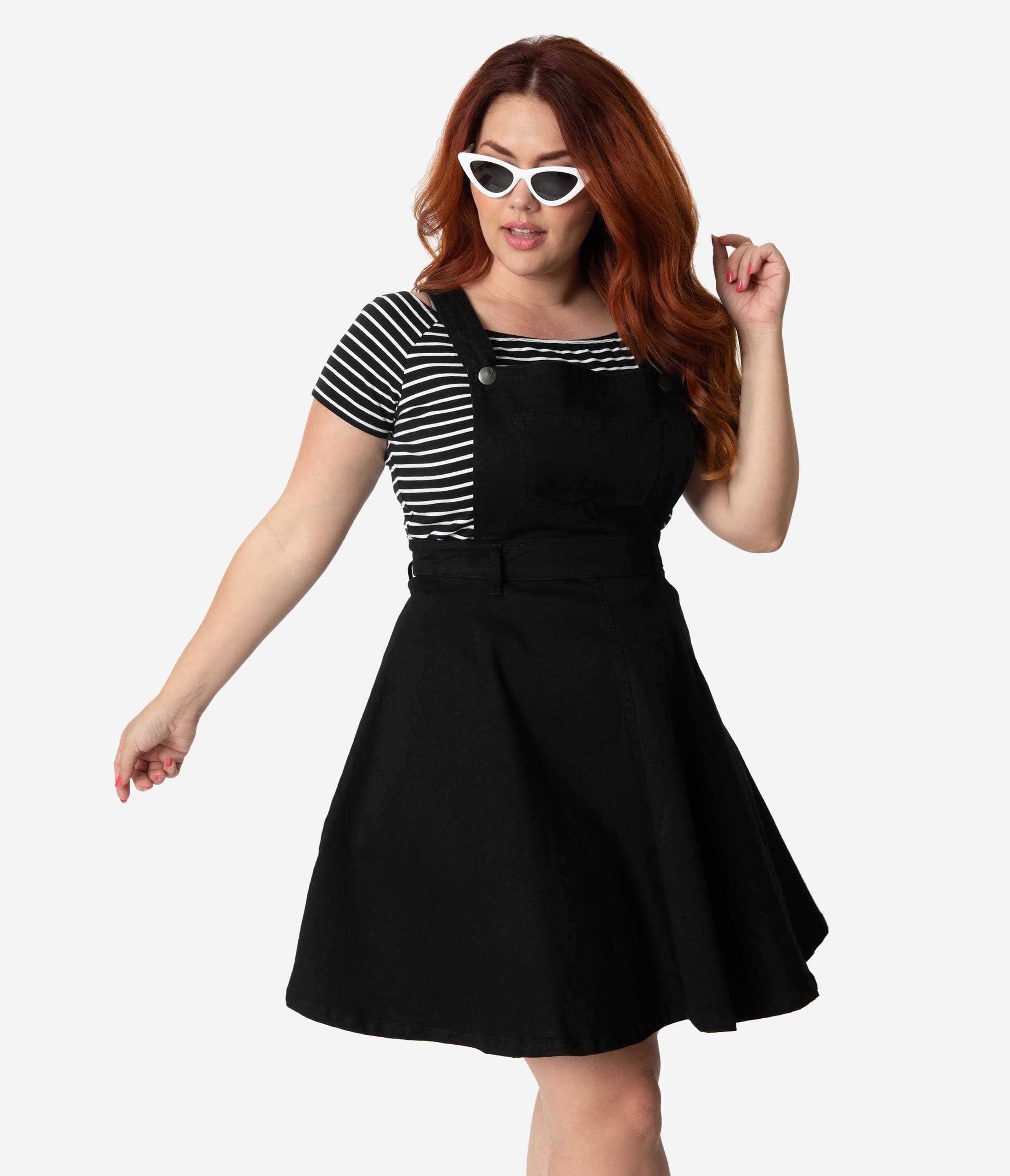 overall dress plus size