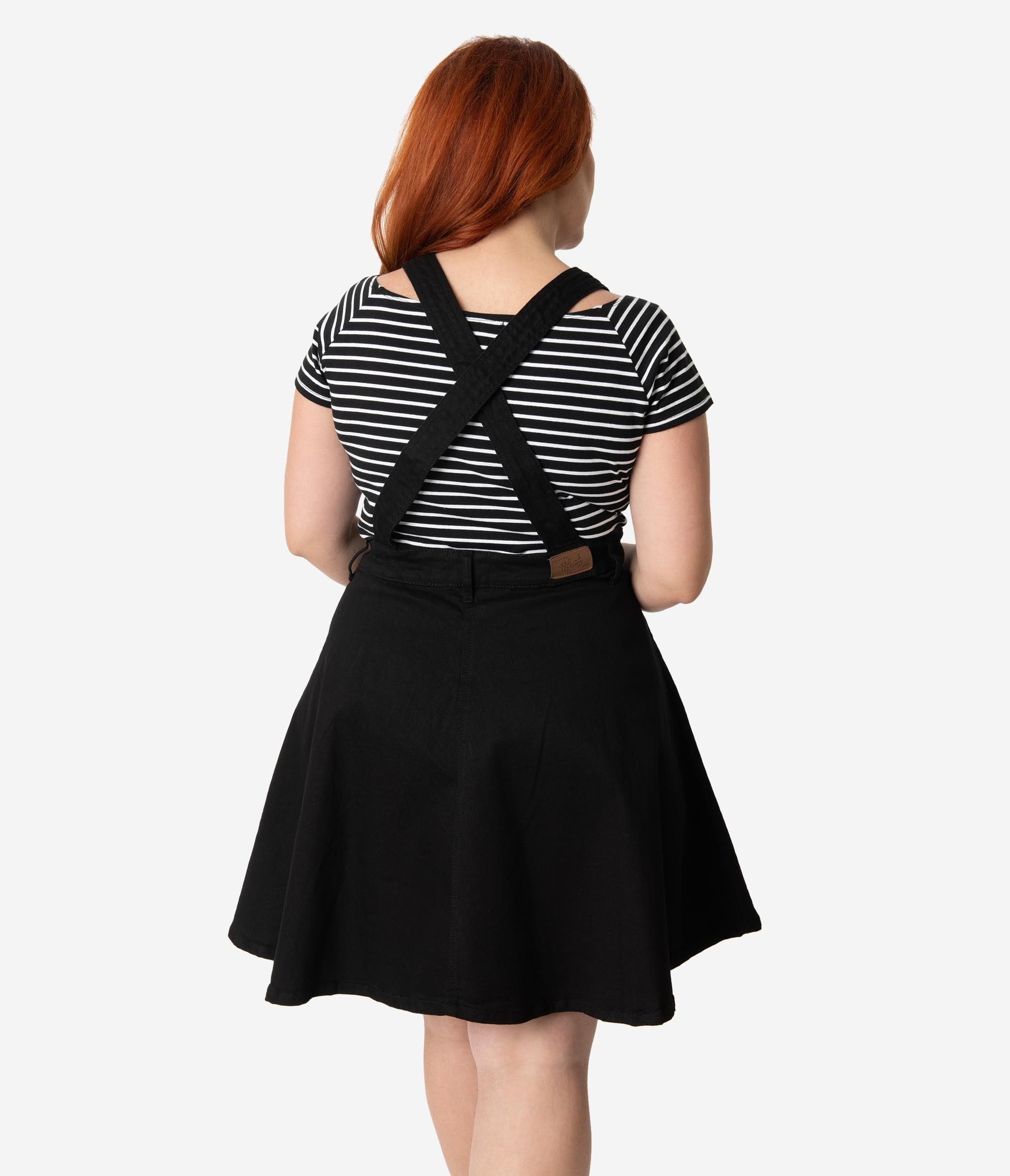black denim overall dress plus size