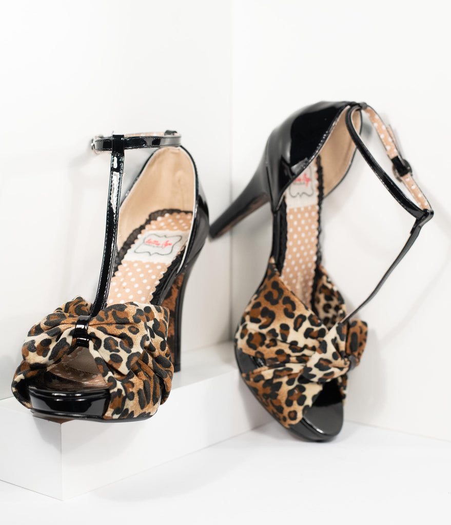 leopard peep toe heels