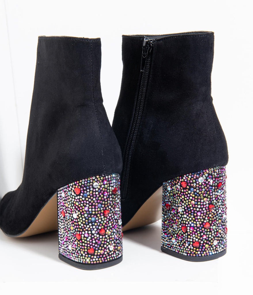 rhinestone booties