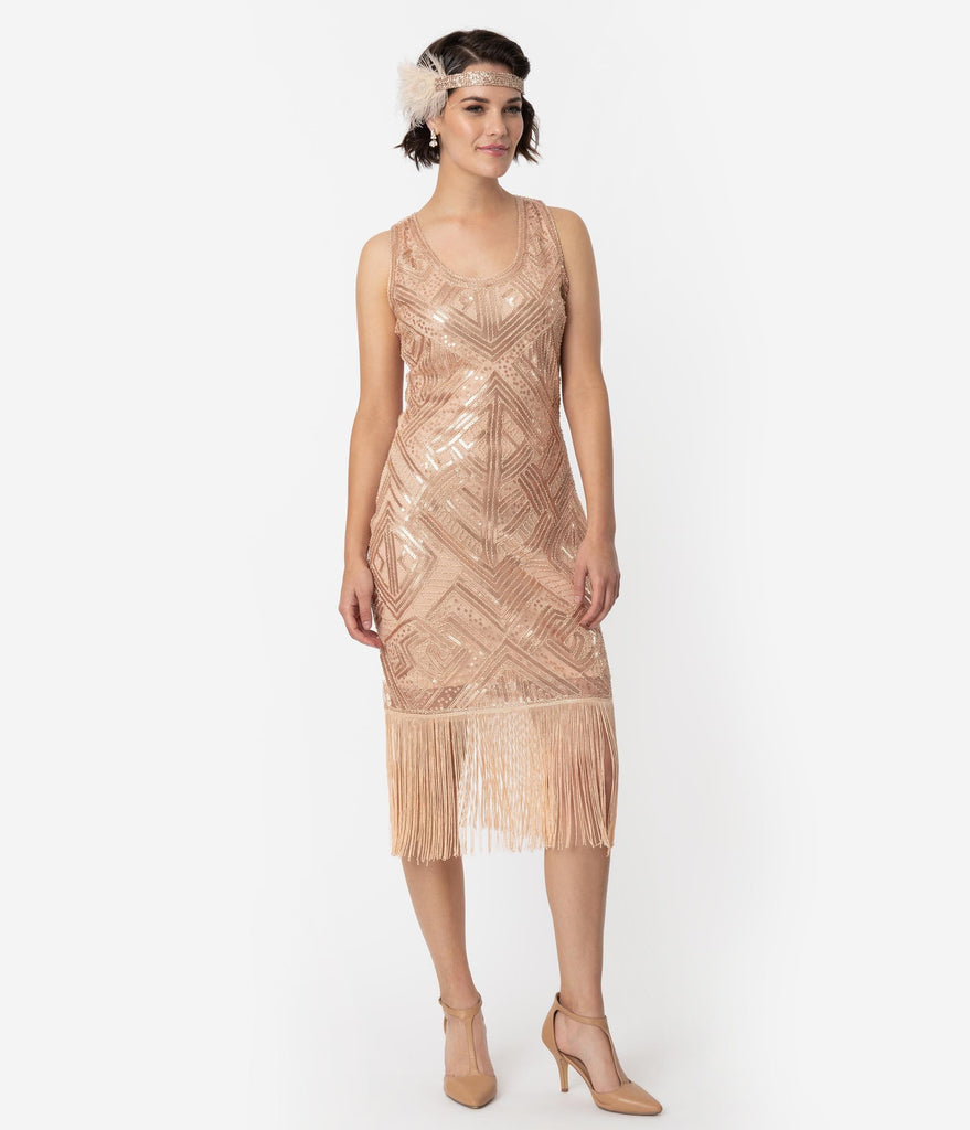 pink flapper dress