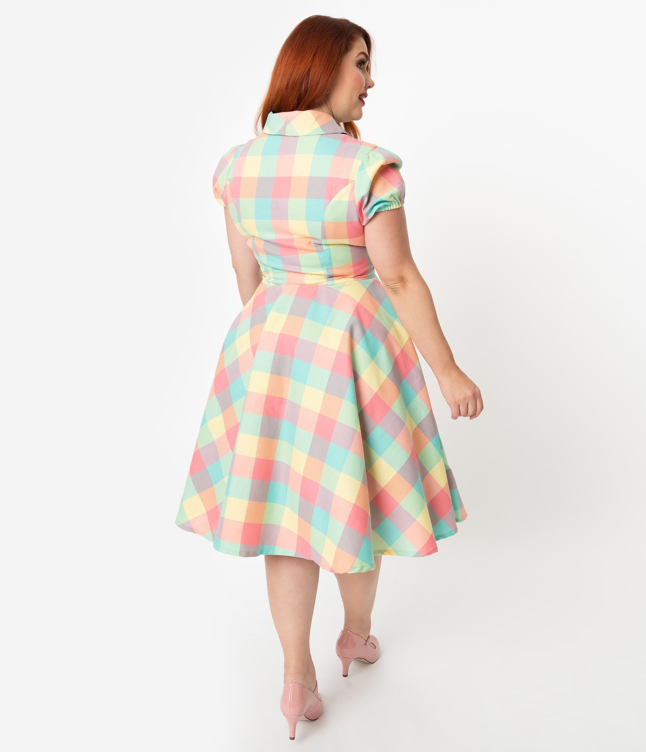 pastel swing dress