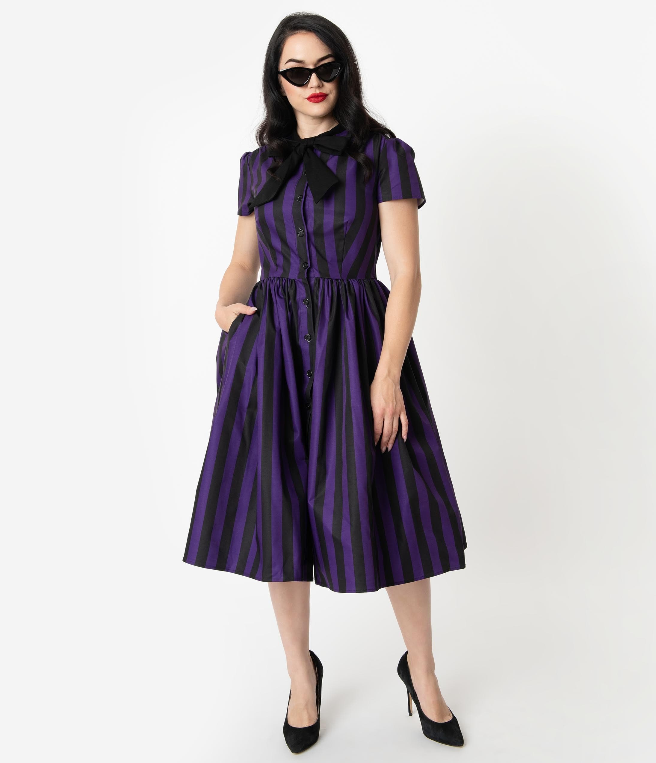 purple vintage dresses