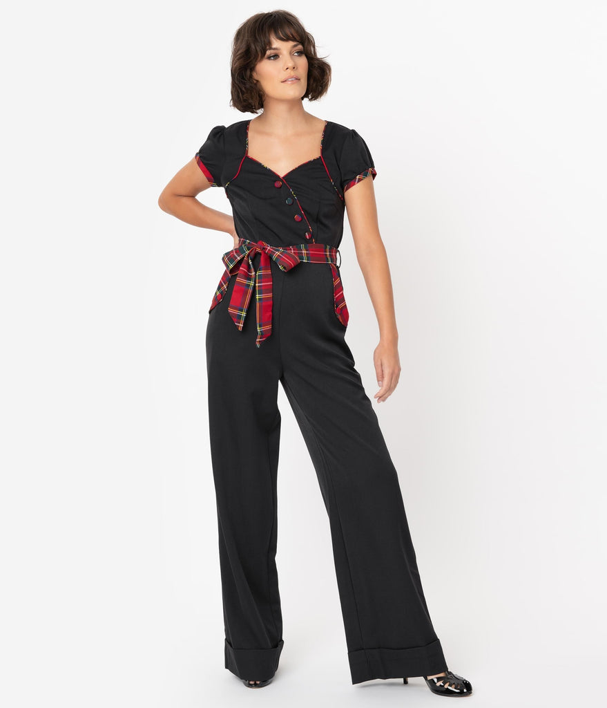 tartan jumpsuit