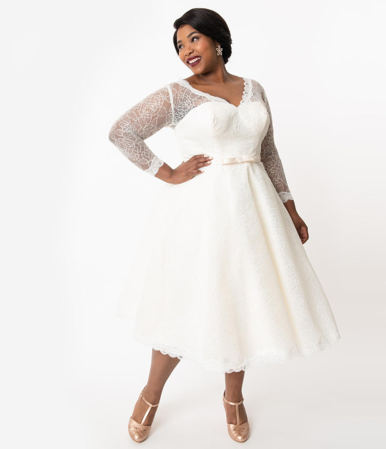 Plus Size Ankle Length Wedding Dresses ...