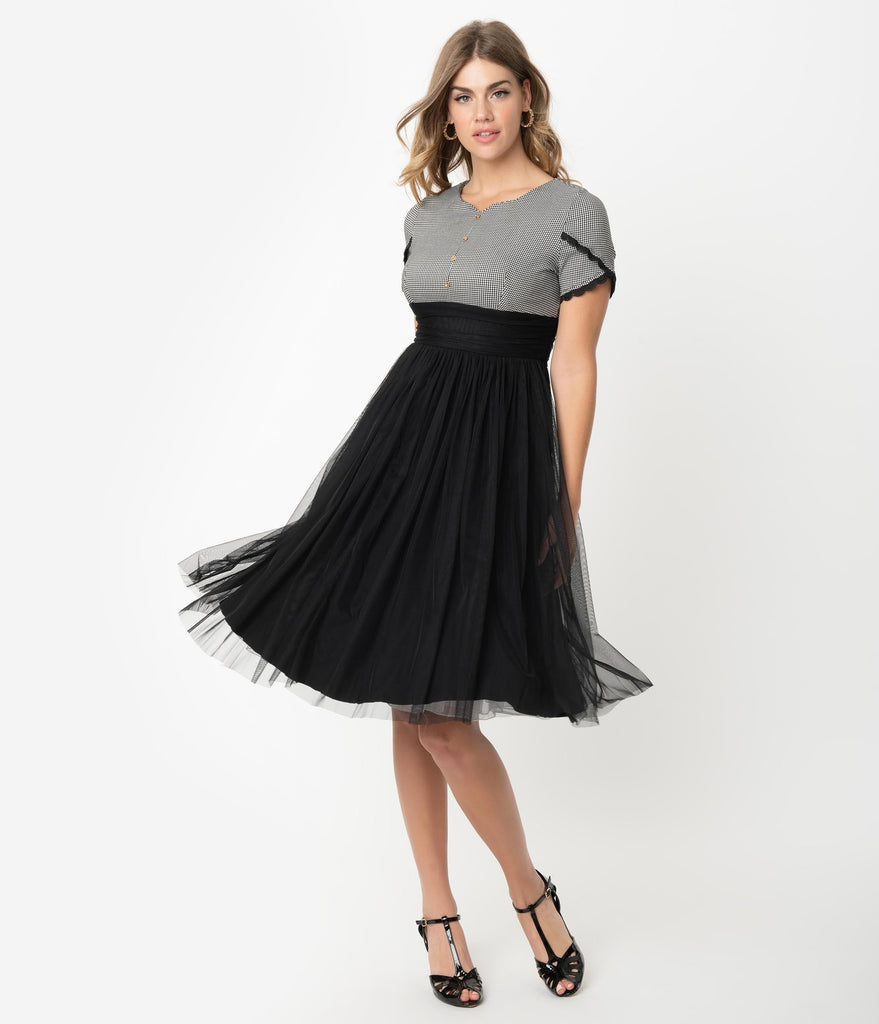 black mesh formal dress