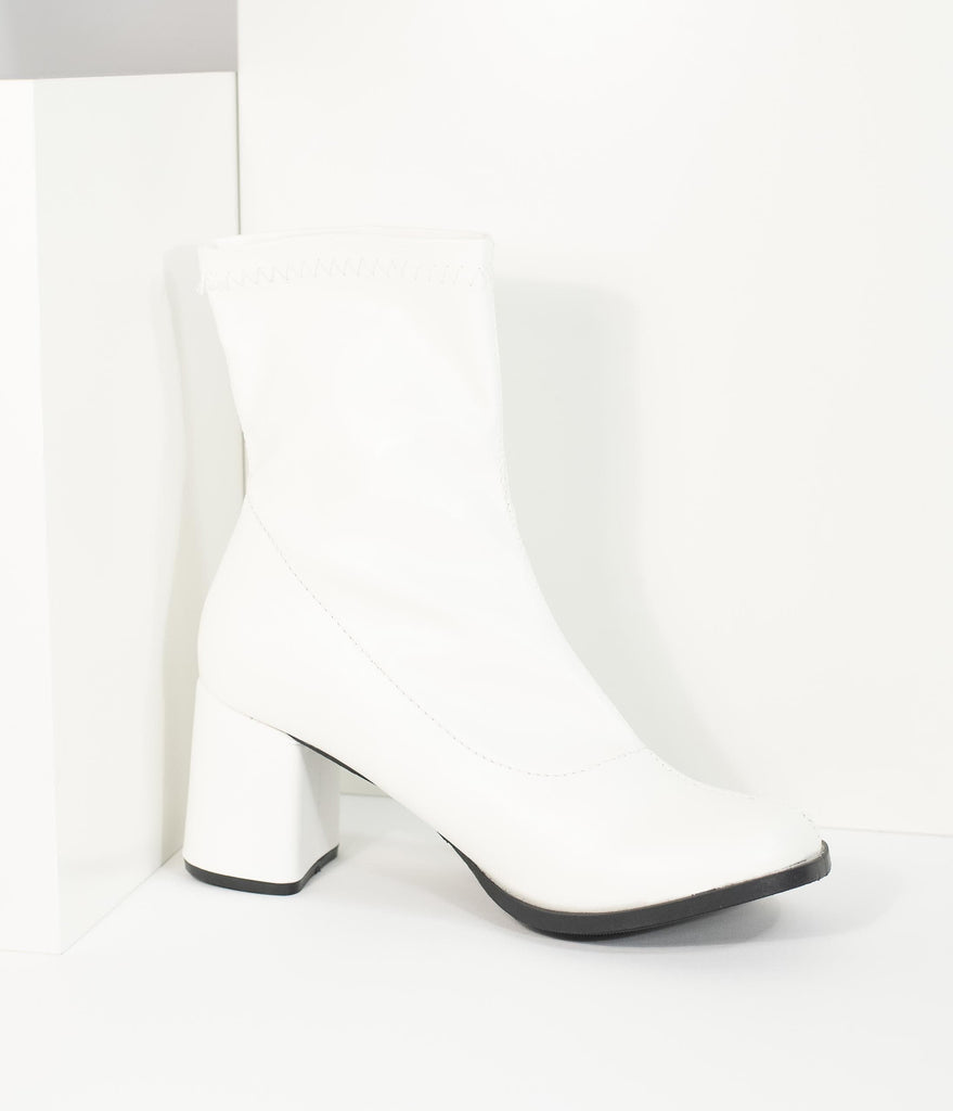 white short boots