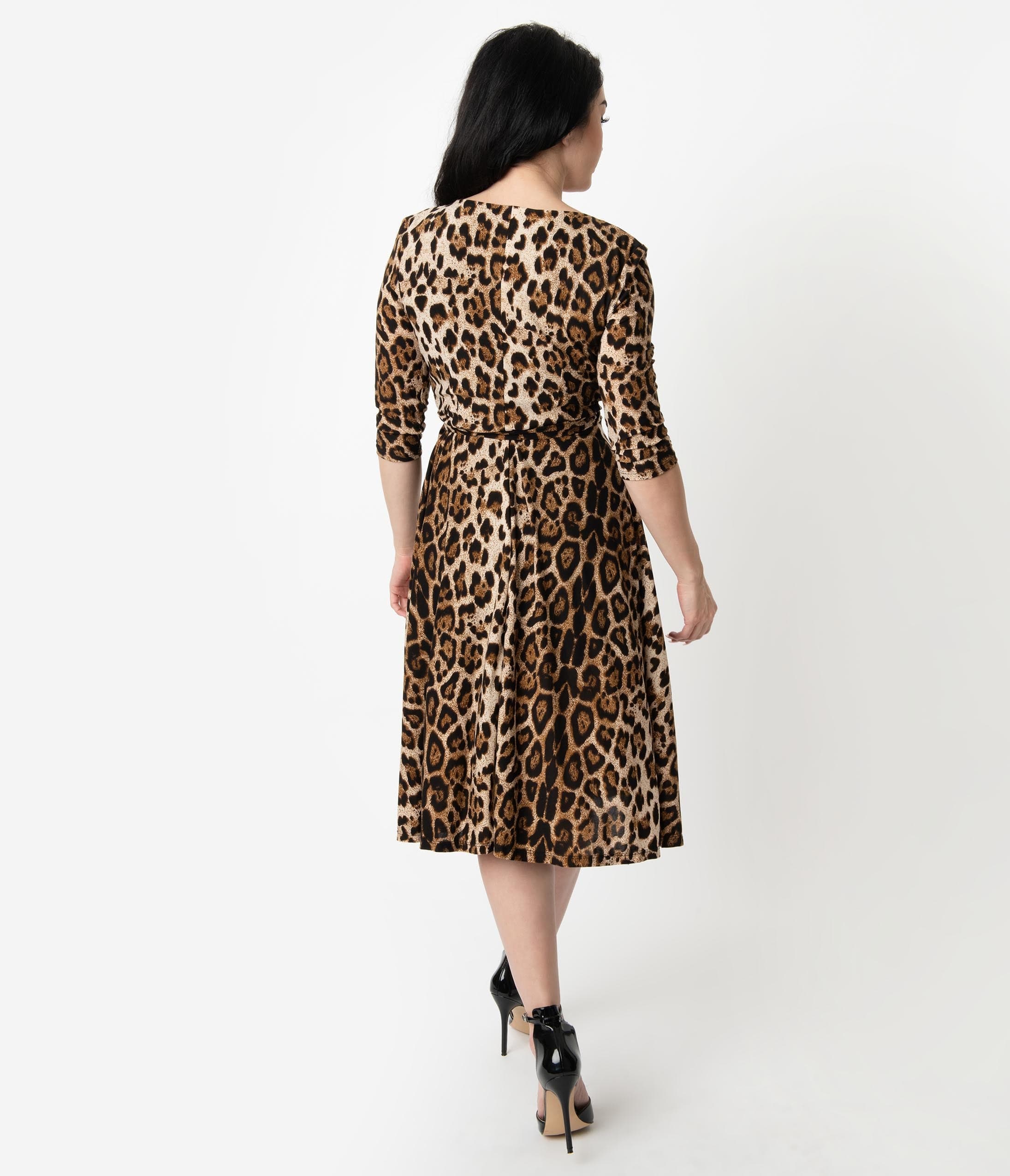 retro leopard print dress