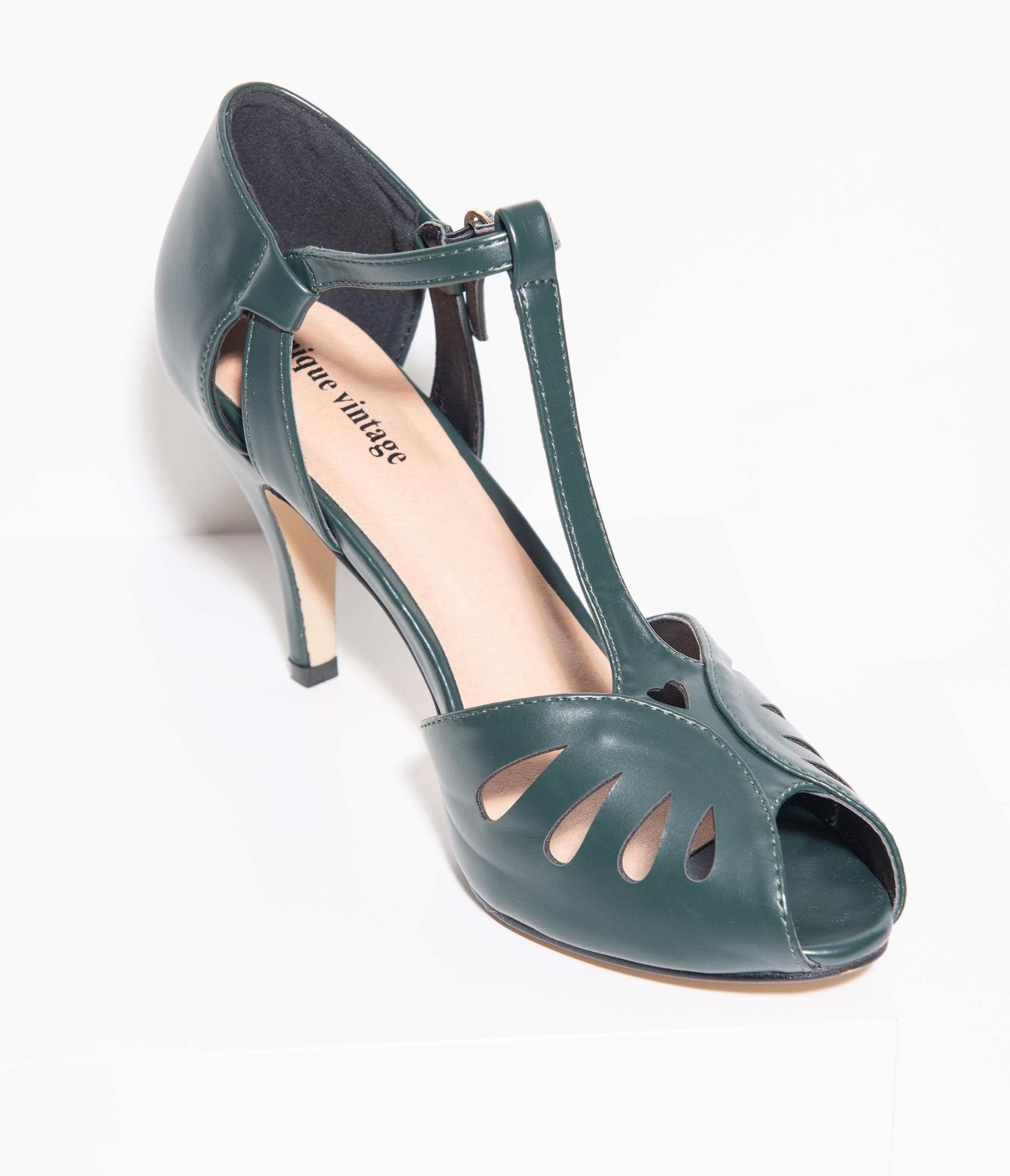 forest green pumps