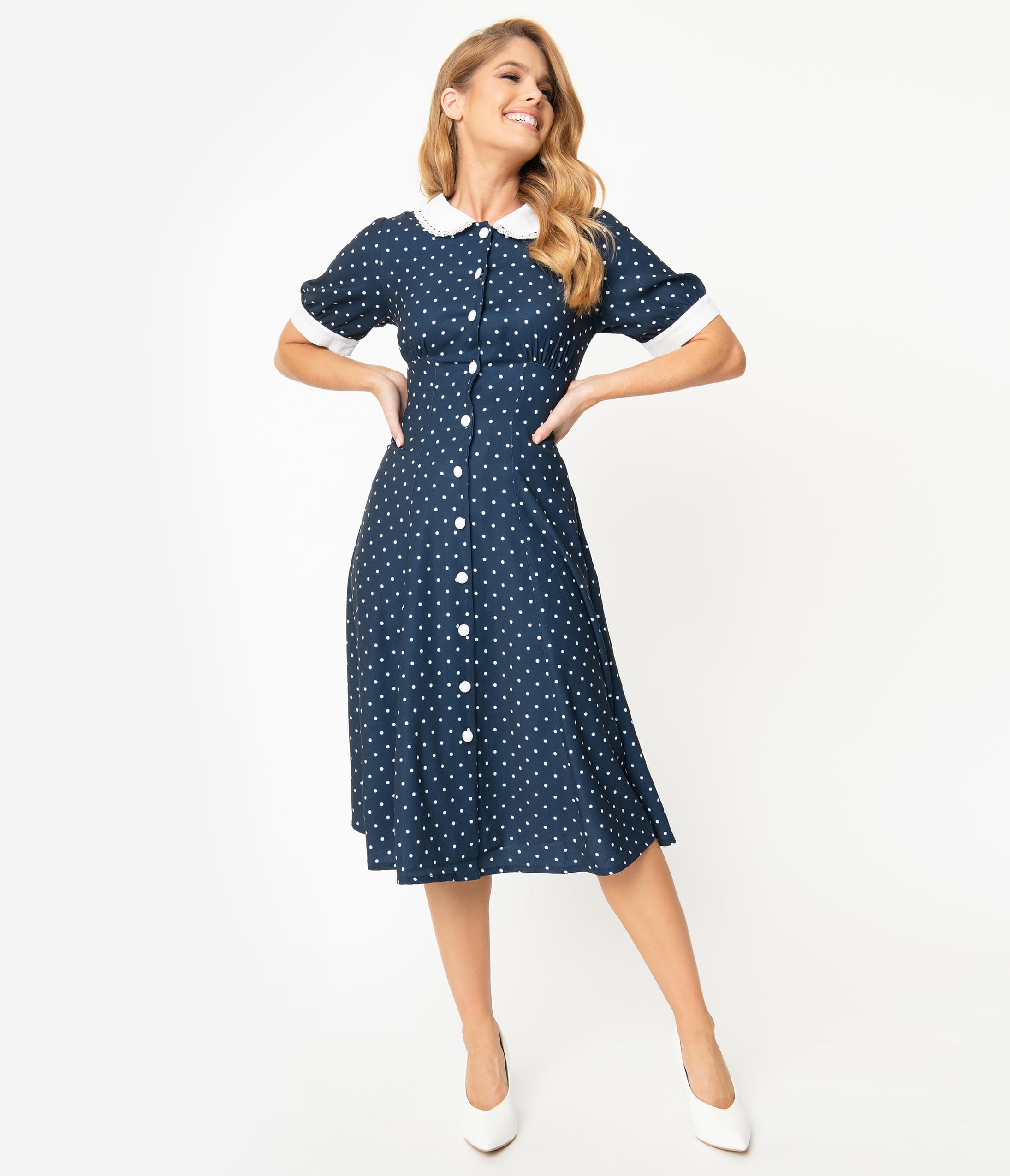 1940 polka dot dress