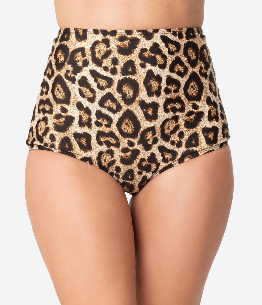 leopard print bikini bottoms