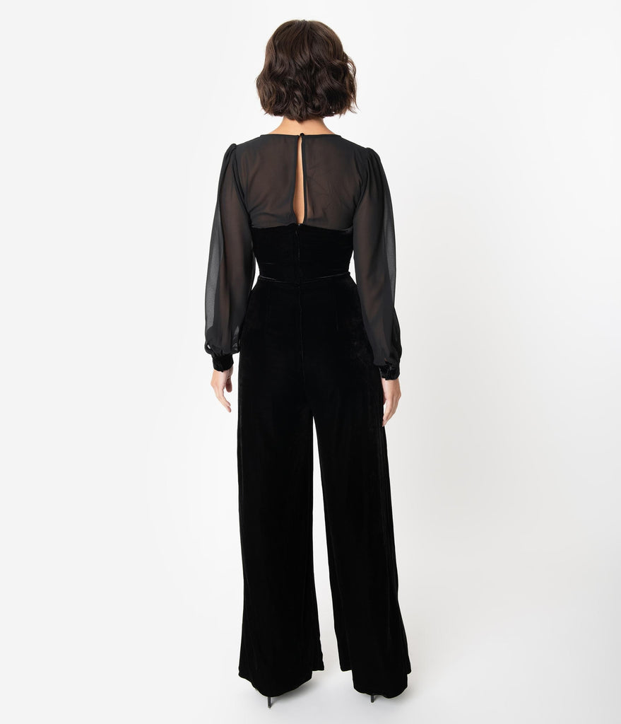 tight velvet jumpsuit