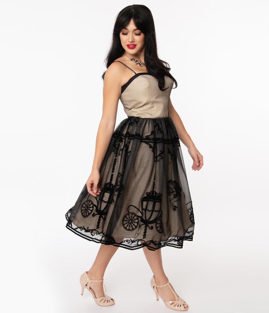 champagne swing dress