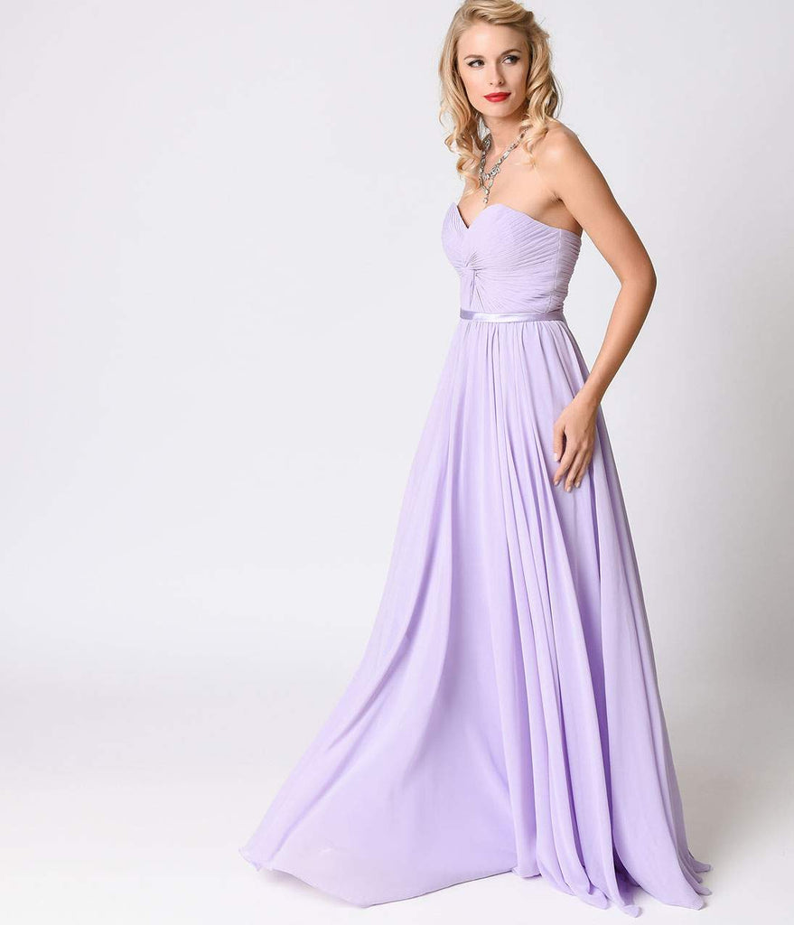 lilac chiffon dress