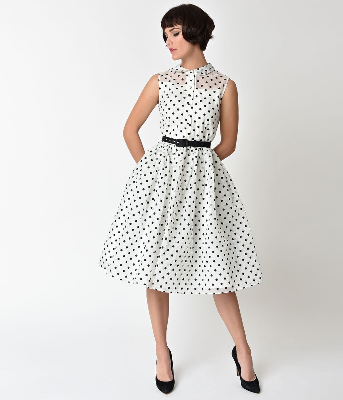 Vintage Polka Dot Dresses - 50s Spotty and Ditsy Prints