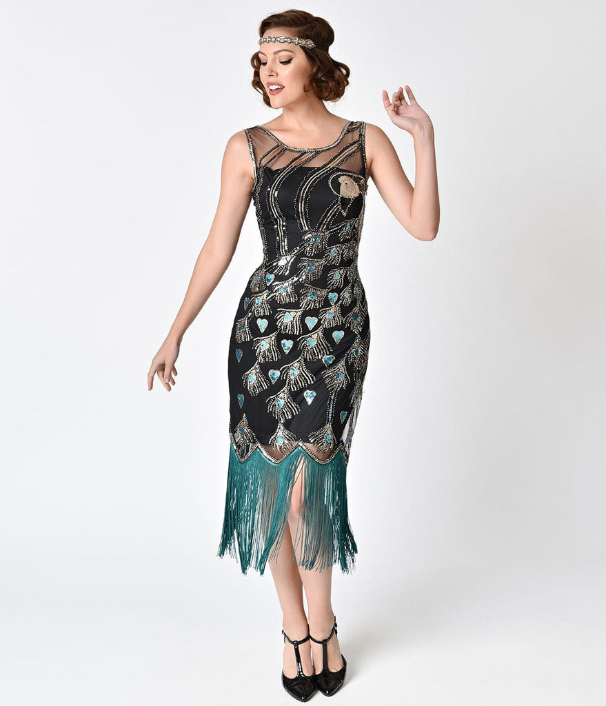 peacocks glitter dress