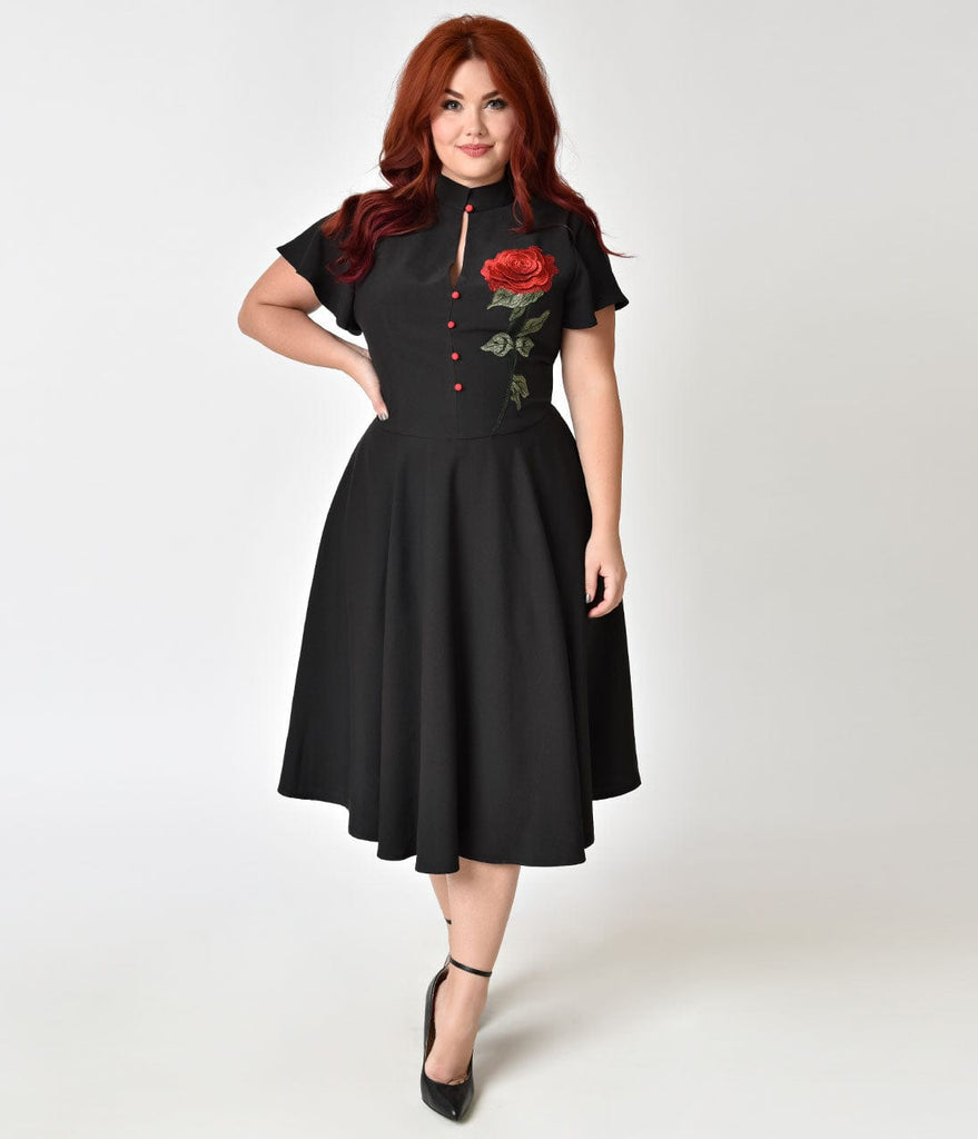 fifties style dresses plus size