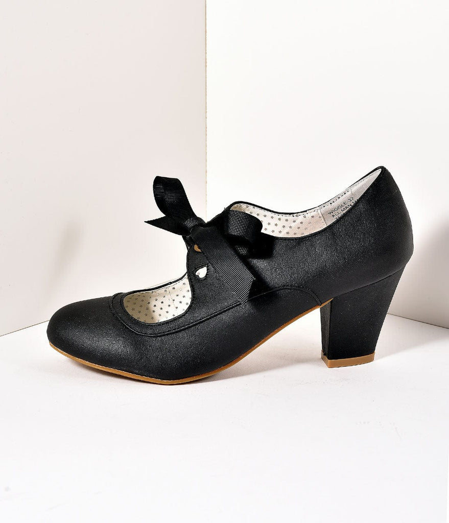 all black mary jane shoes