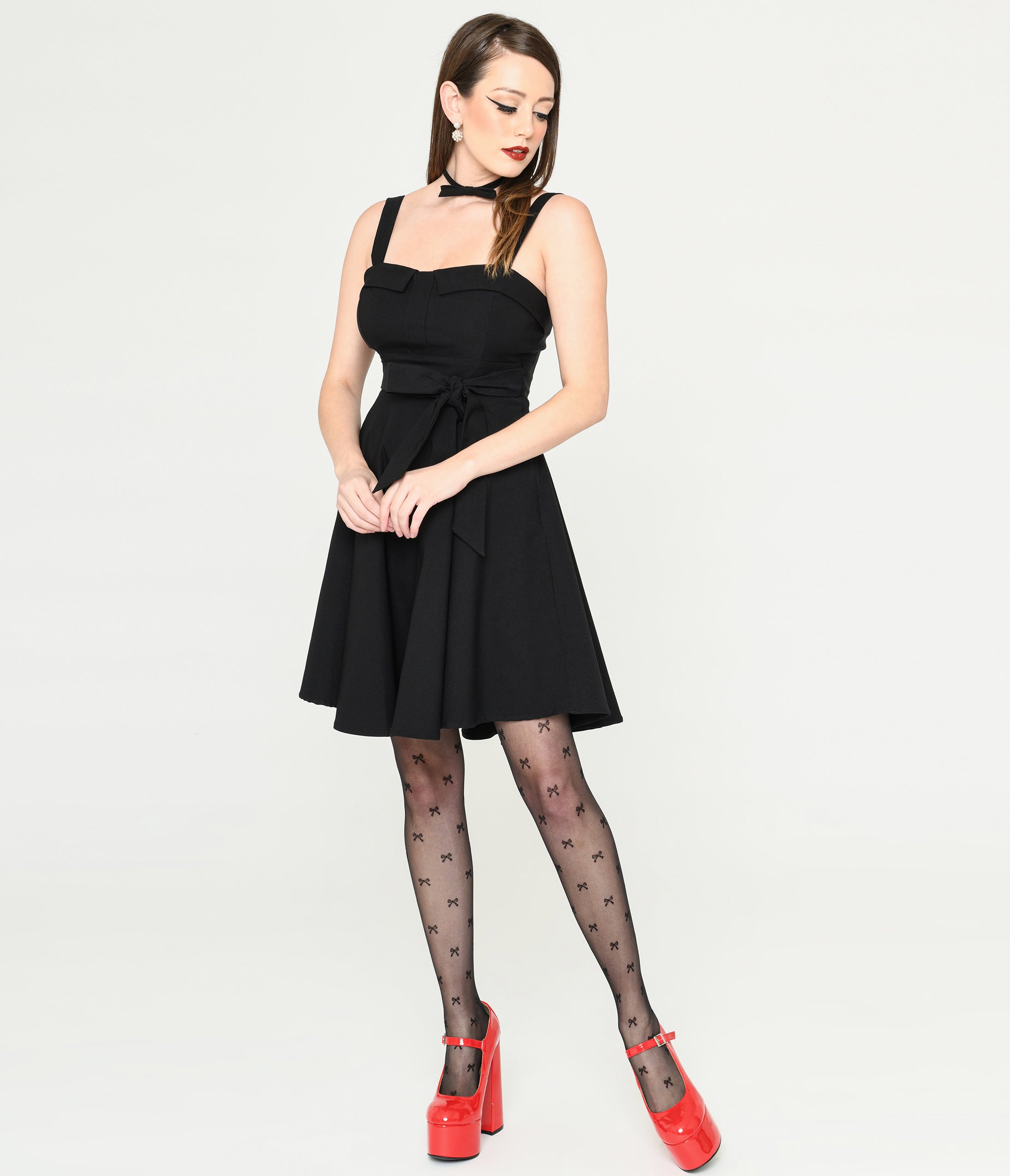 Archie Black Heart Detail 20 Denier Tights – Get That Trend