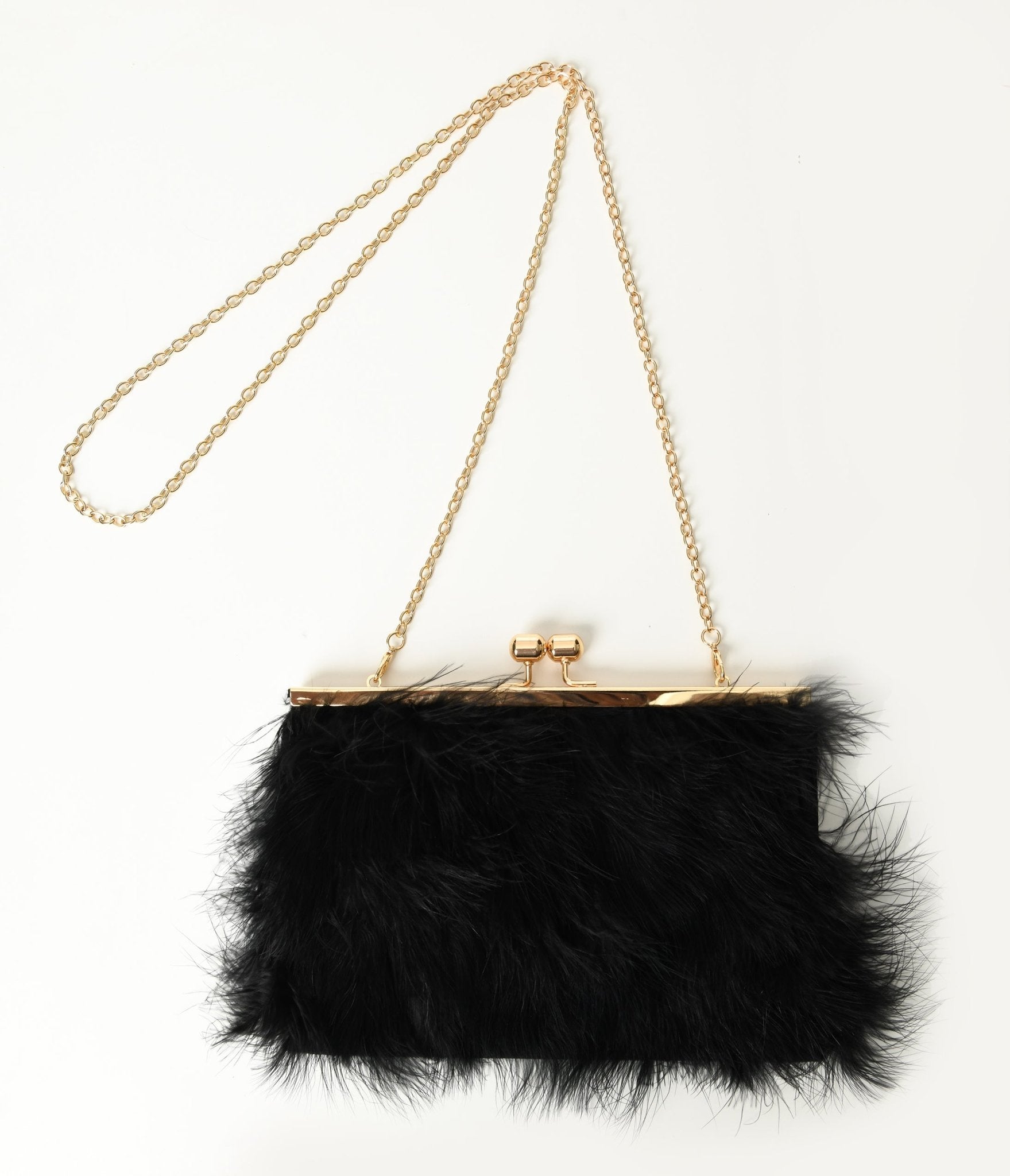 

Black Fur Clutch Bag