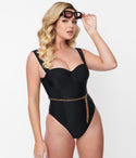 & Gold Chain Resort One Piece Swimsuit