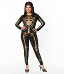 & Gold Skeleton Bodysuit