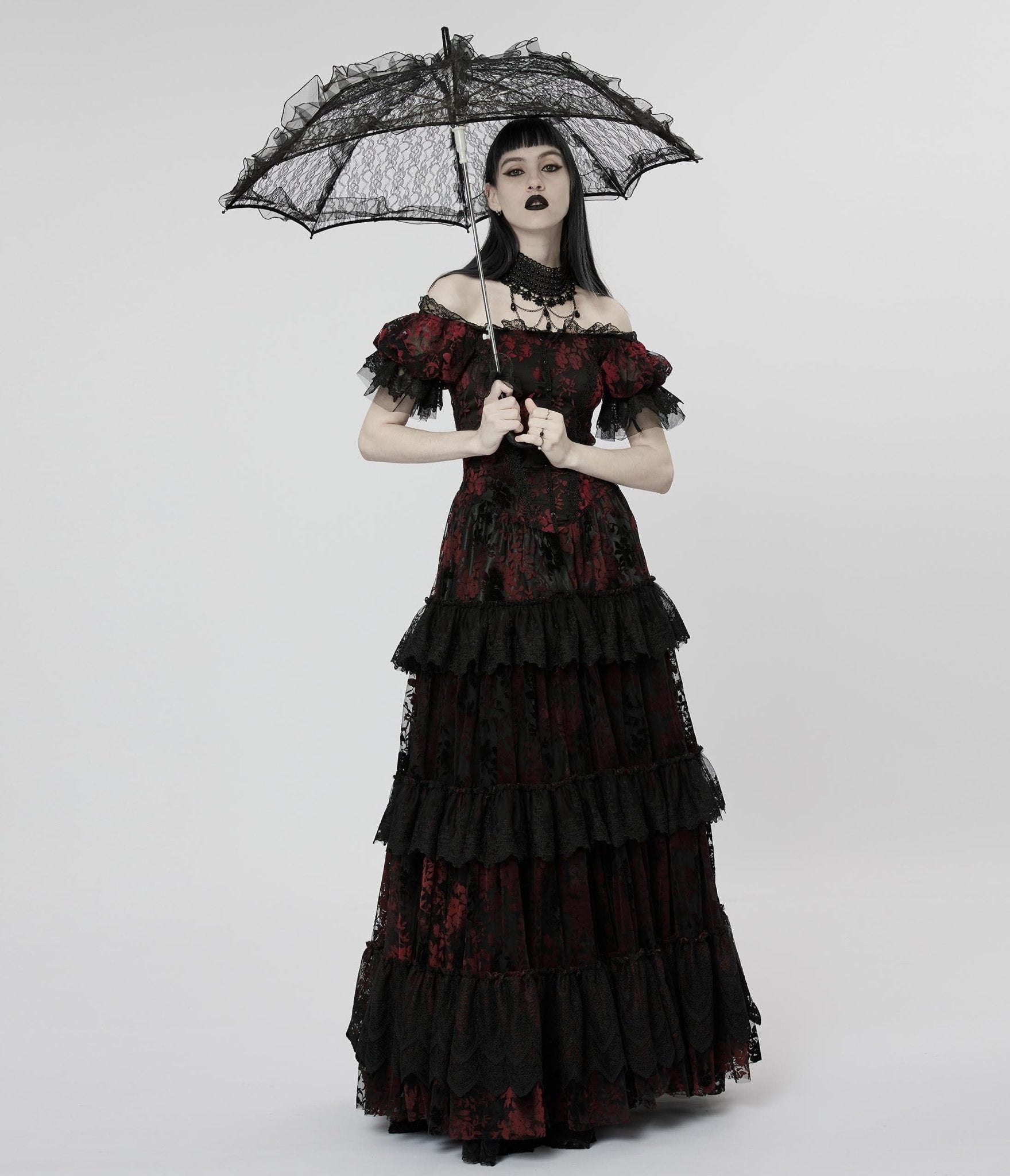 

Black Gothic Lace Parasol