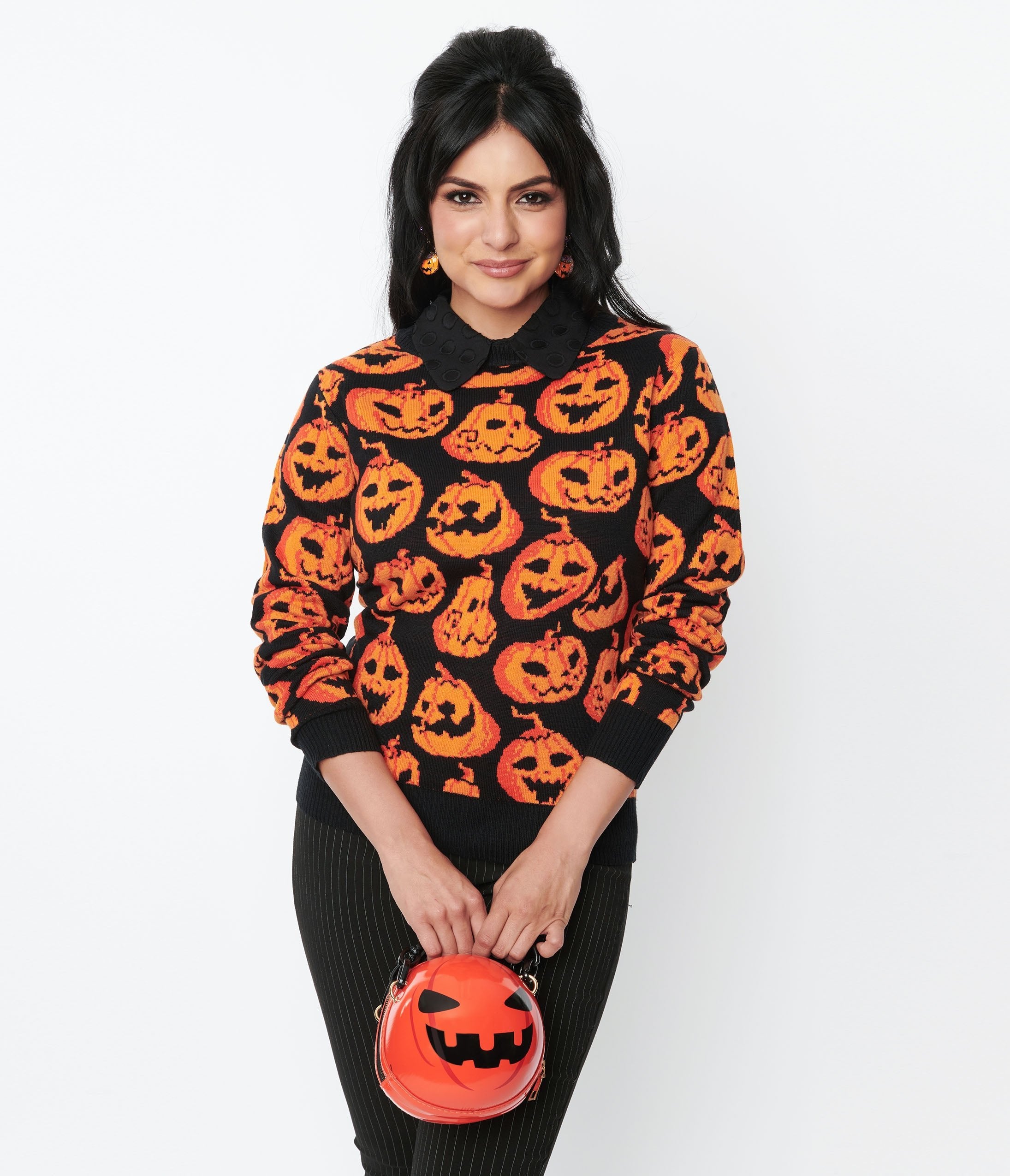 

Black & Orange Pumpkin Sweater