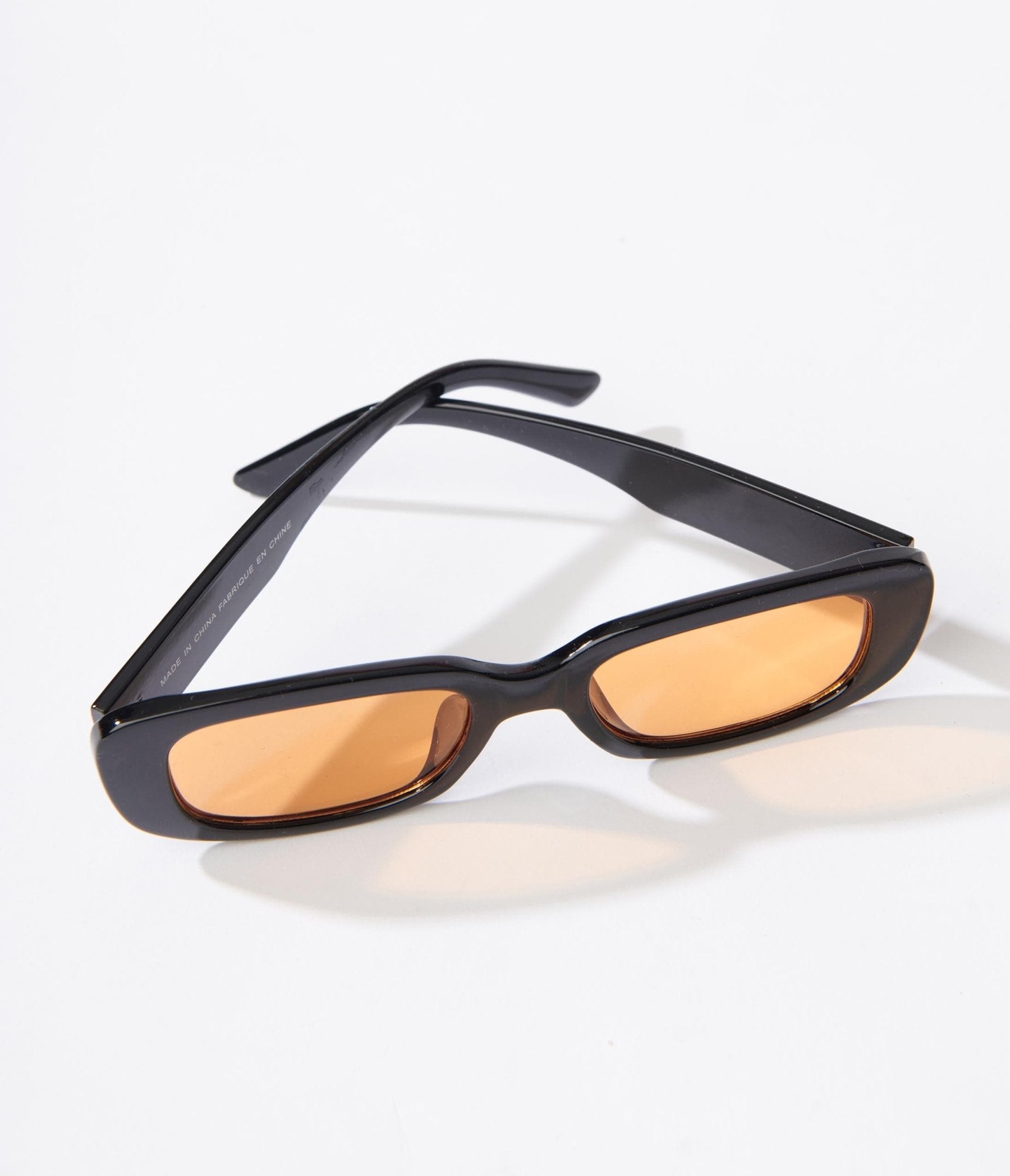 

Black & Orange Tint Oval Sunglasses