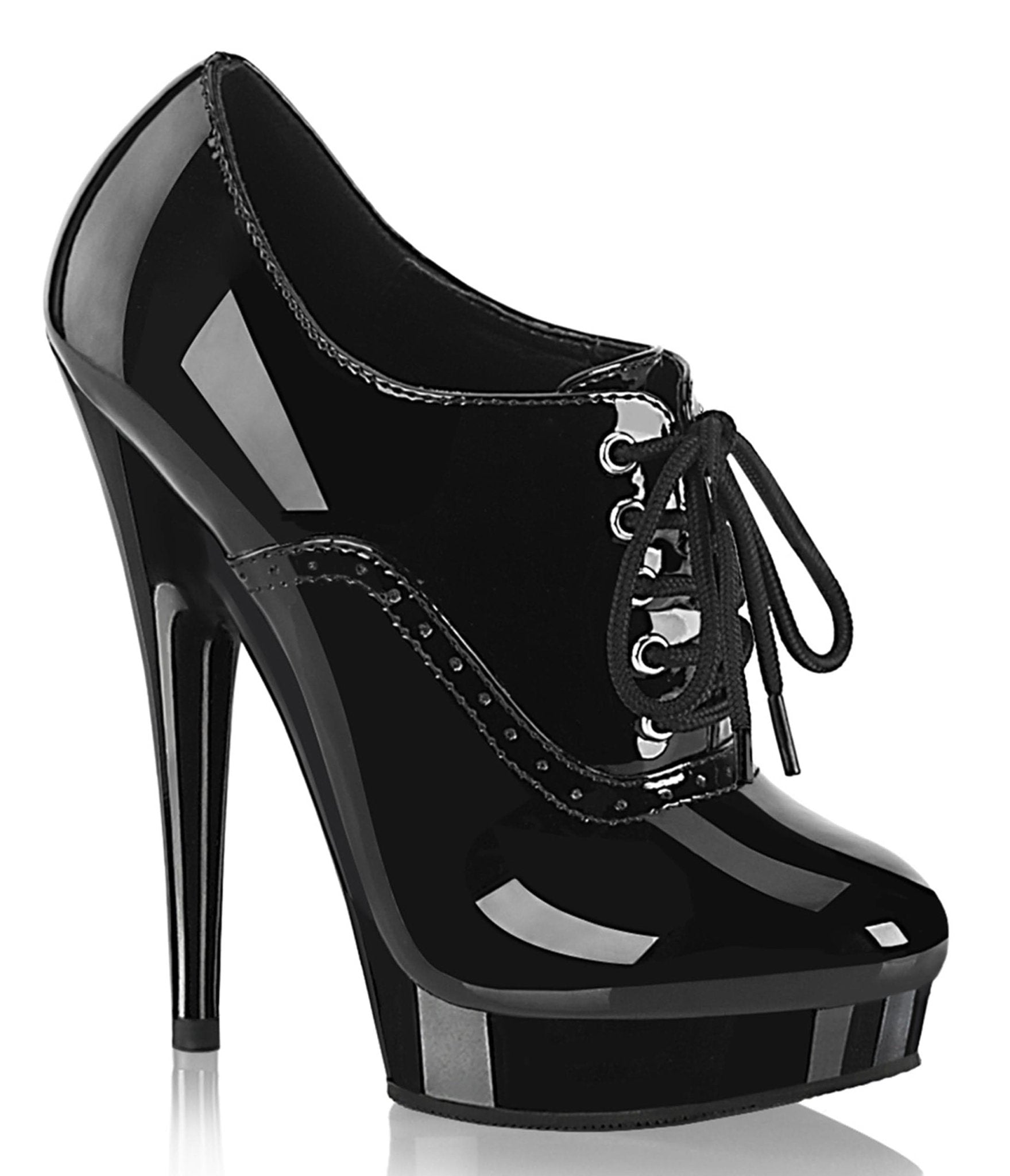 

Black Patent Leatherette Platform Booties