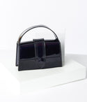 Patent Leatherette Square Handbag