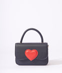 Black & Heart Mini Handbag