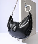 & Silver Handcuff Slouch Bag